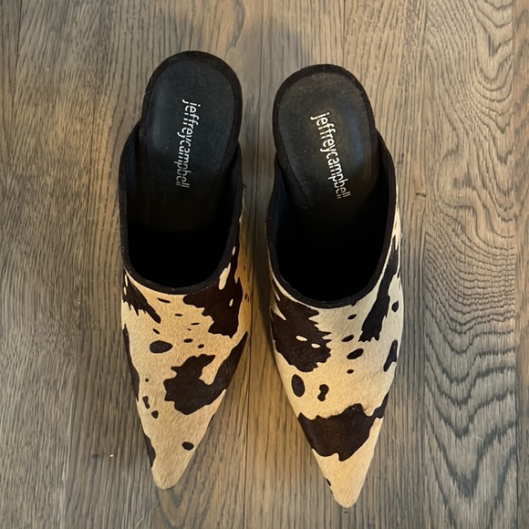 Jeffrey Campbell Calf Hair Heel Mules - Picture 3 of 7